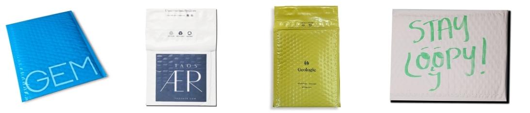 Full bleed custom poly bubble mailers Full bleed custom poly bubble mailers