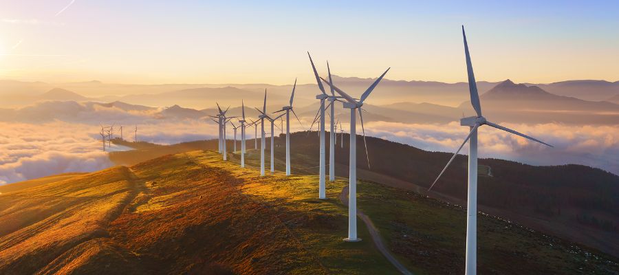 Wind power farm Wind power farm