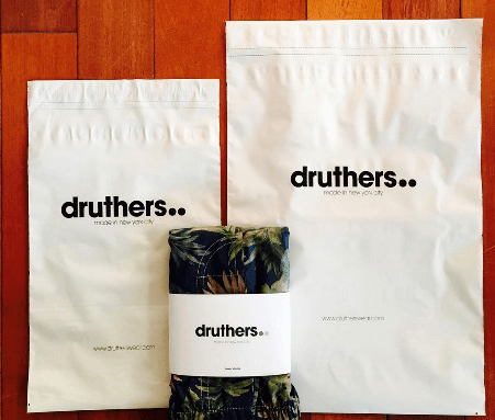 100% recycled poly mailers for shipping apparel