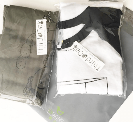 88% recycled poly mailers for apparel