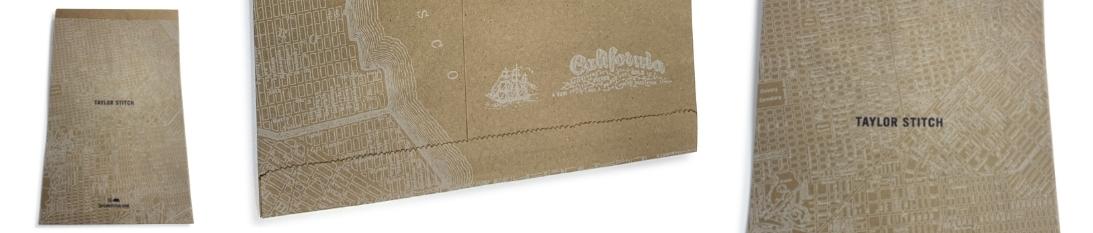 Custom branded kraft mailer for apparel