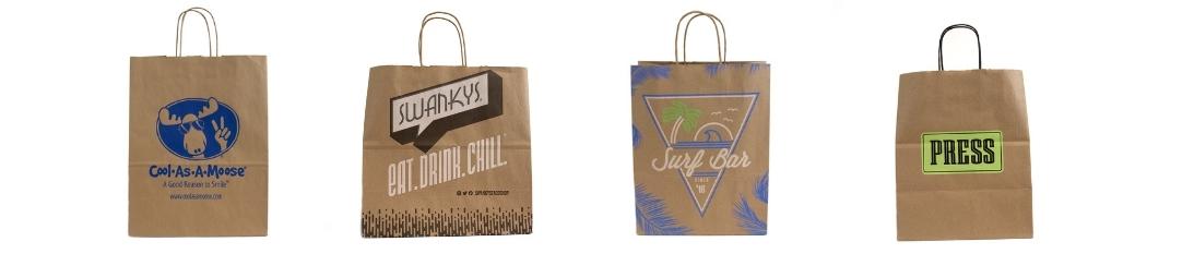 Custom printed shopping bags