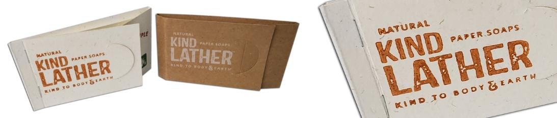 Custom die-cut retail packaging for soap