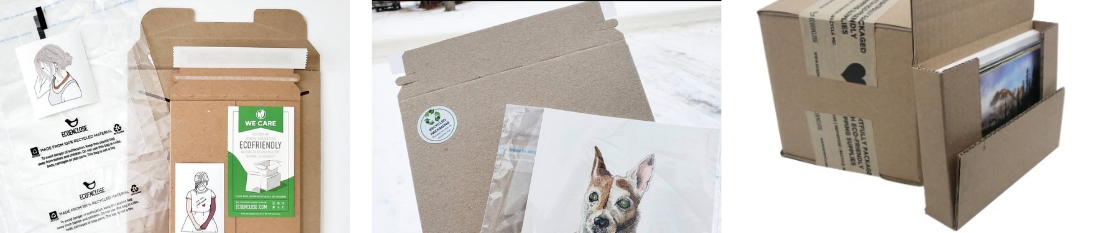 sustainable artwork packaging