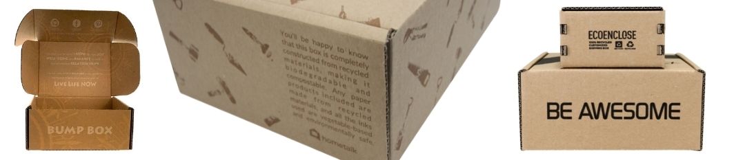 Custom branded recycled shipping boxes